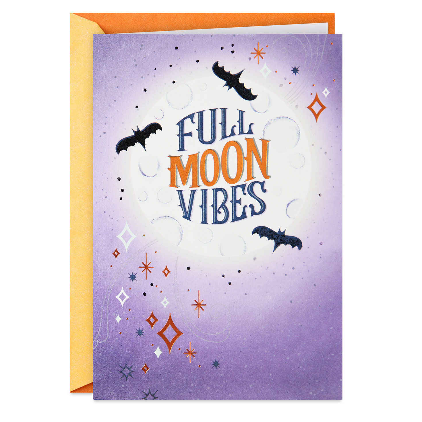 Full Moon Vibes Halloween Card