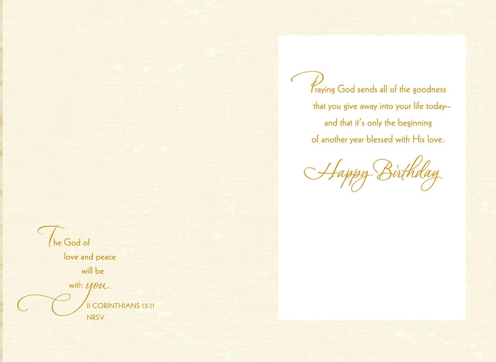 Jesus Happy Birthday Card for Priest