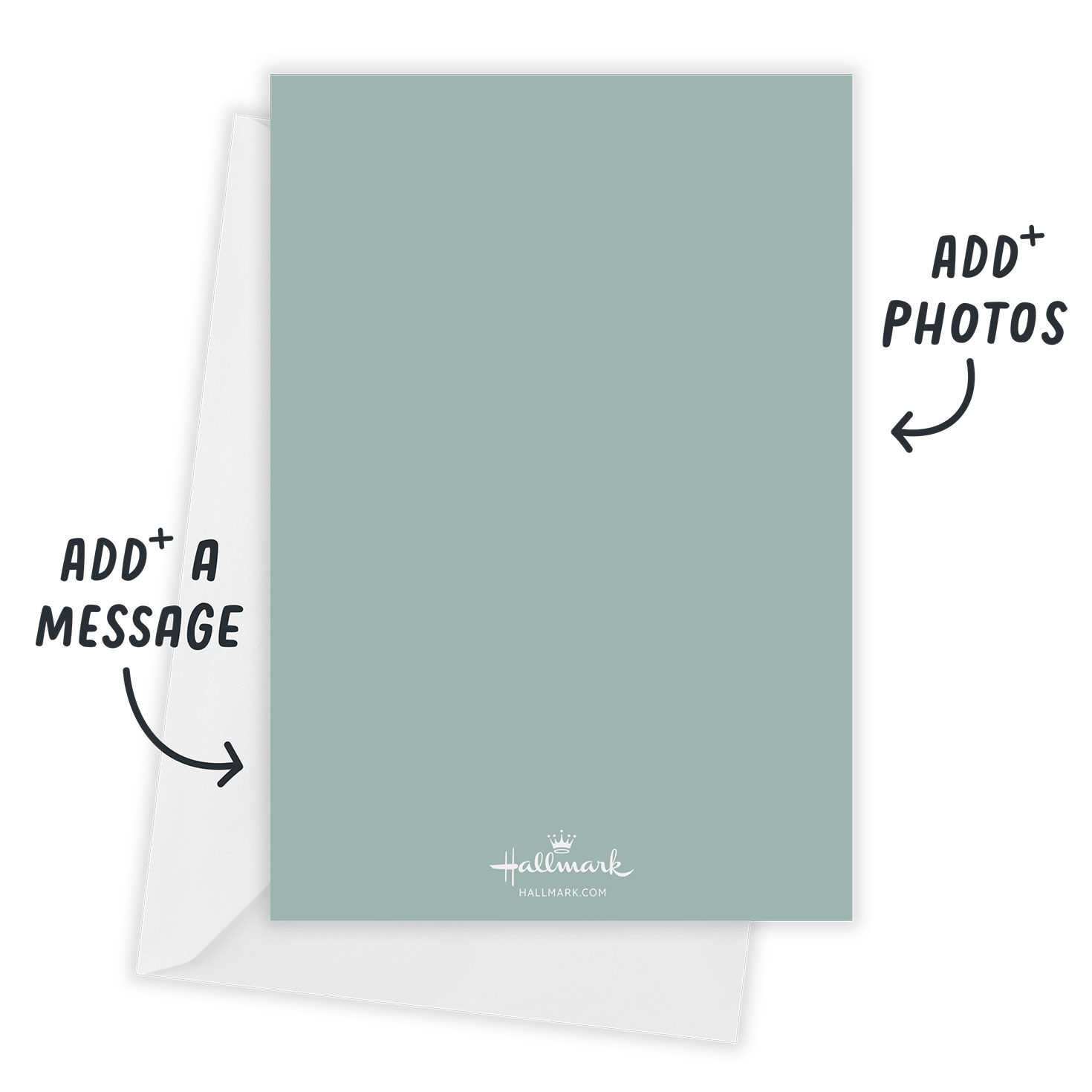 Folk Art Wreath Flat Christmas Photo Card, , large image number 3