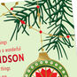 Ornament on Branch Christmas Card for Grandson Card Front Detail image number 4