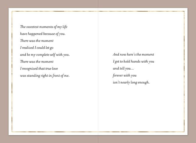 Forever Isn't Long Enough Wedding Card
