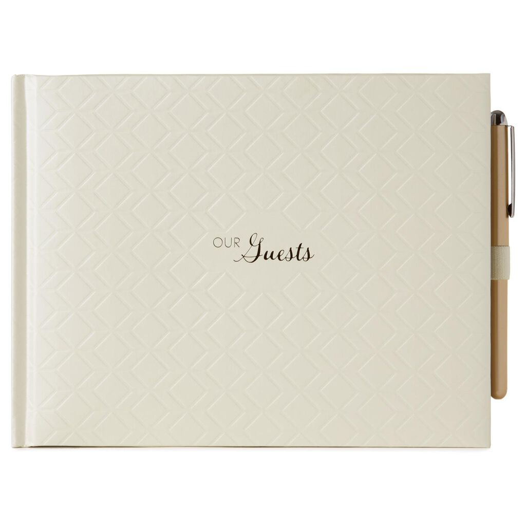 Geometric Wedding Guest Book And Pen Set Guest Books Hallmark