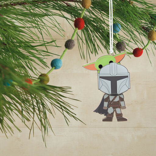 Star Wars: The Mandalorian™ and Grogu™ Metal With Dimension Hallmark Ornament, 
