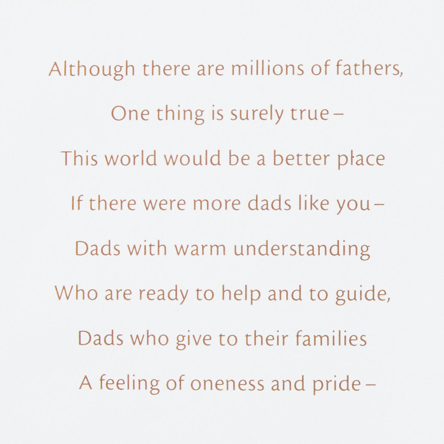 Leaves on Brown Dad Father's Day Card Sentiment image number 2