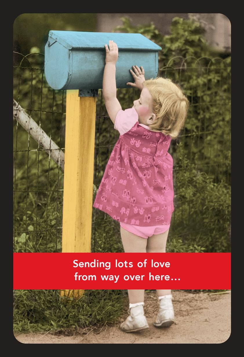 Mailbox Sending Lots of Love Thinking of You Card