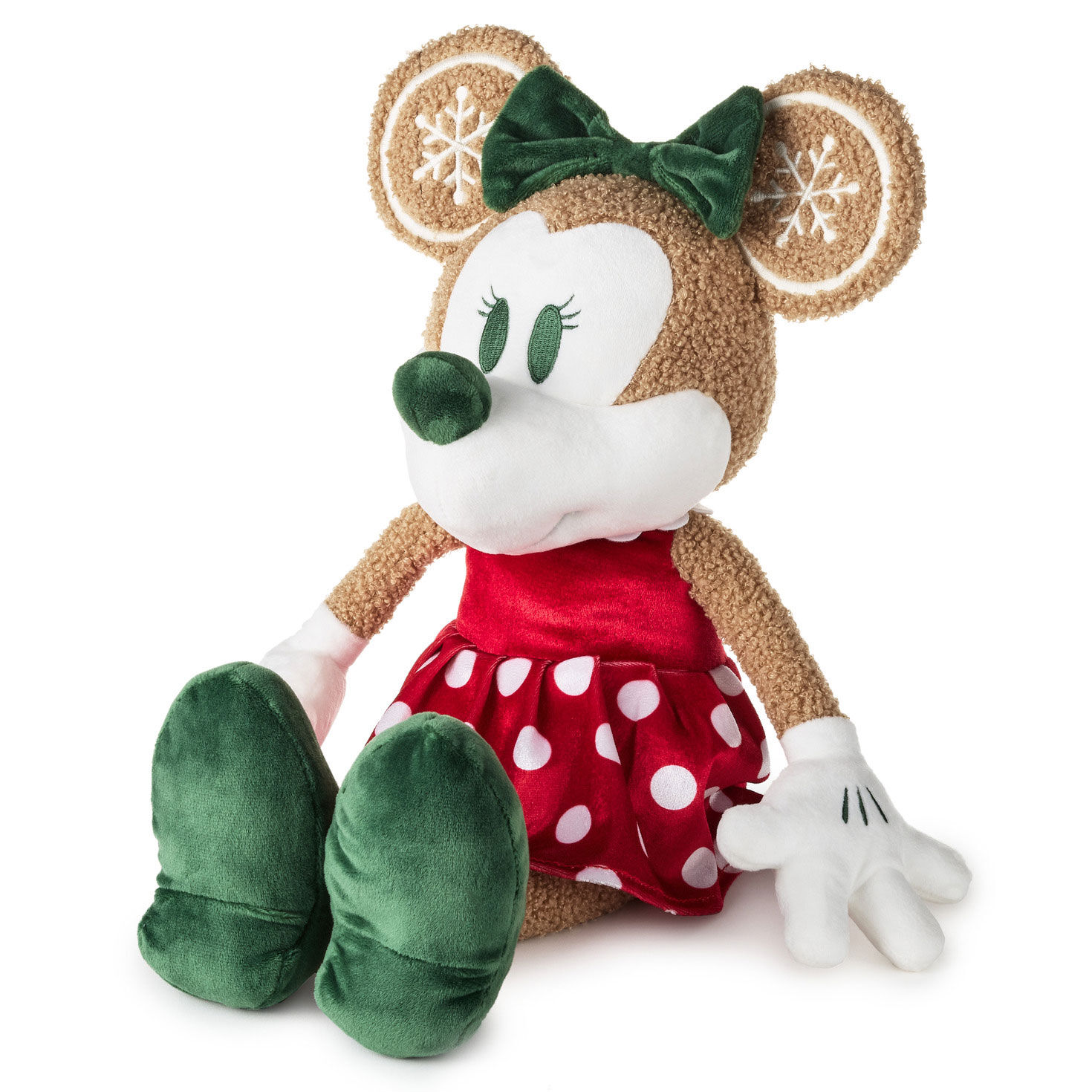 Gingerbread Minnie Mouse Stuffed Animal Side image number 3