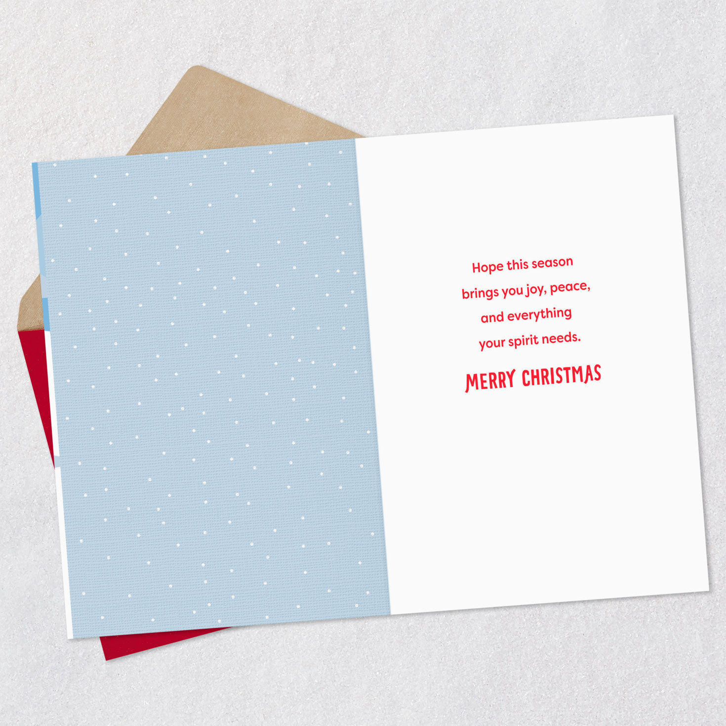 Woodland Animals Nature Christmas Card Open card with envelope image number 3