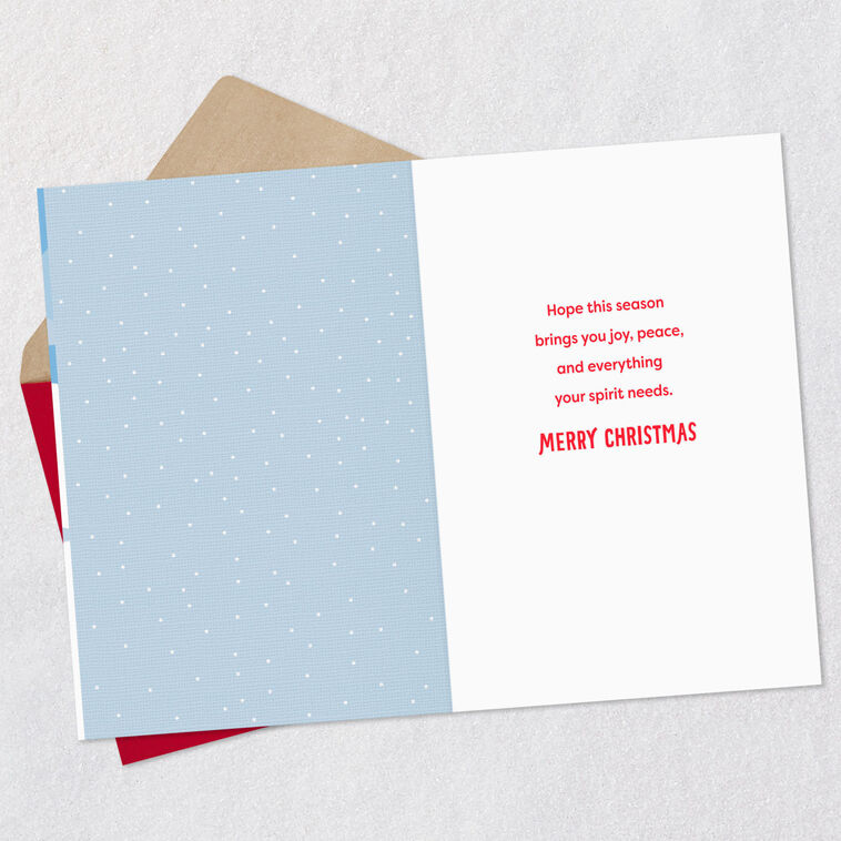 Woodland Animals Nature Christmas Card Open card with envelope image number 3