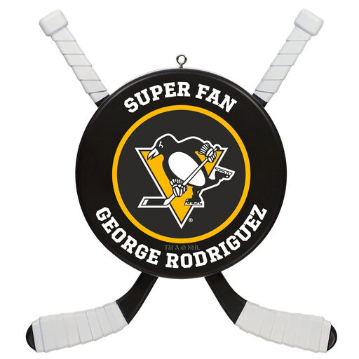 NHL Hockey Personalized Ornament, Pittsburgh Penguins®, 
