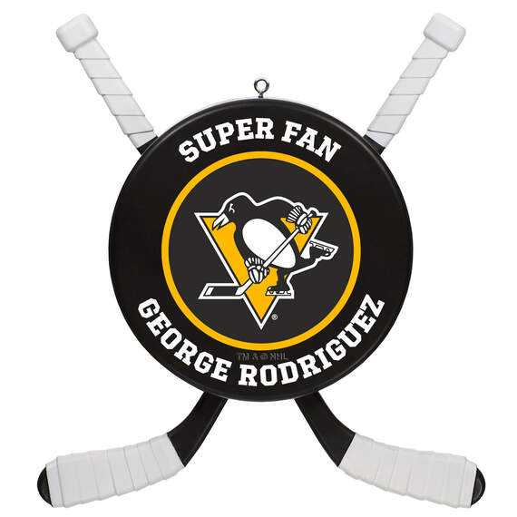 NHL Hockey Personalized Ornament, Pittsburgh Penguins®, , large image number 1