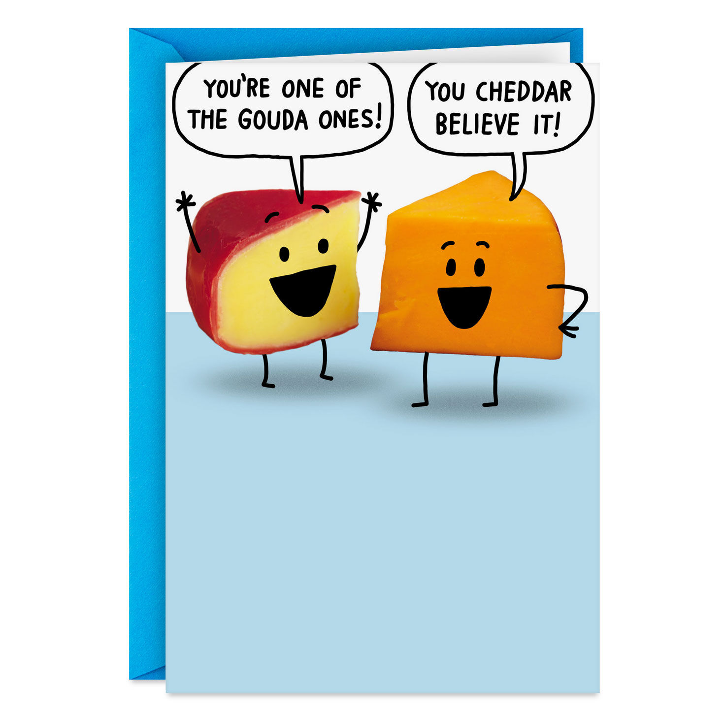 Cheesy Wishes Funny Father's Day Card