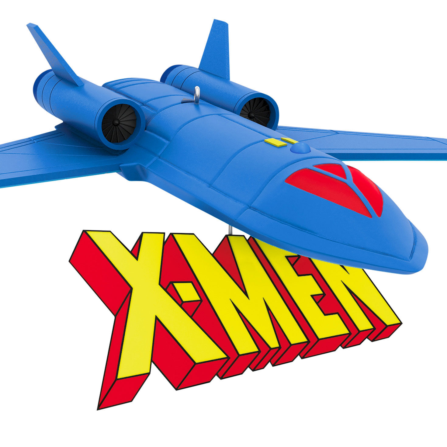 X-Men &rsquo;97 Blue Spaceship Keepsake Ornament closeup view image number 6