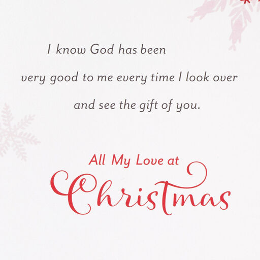 For My One and Only Religious Christmas Card for Wife, 