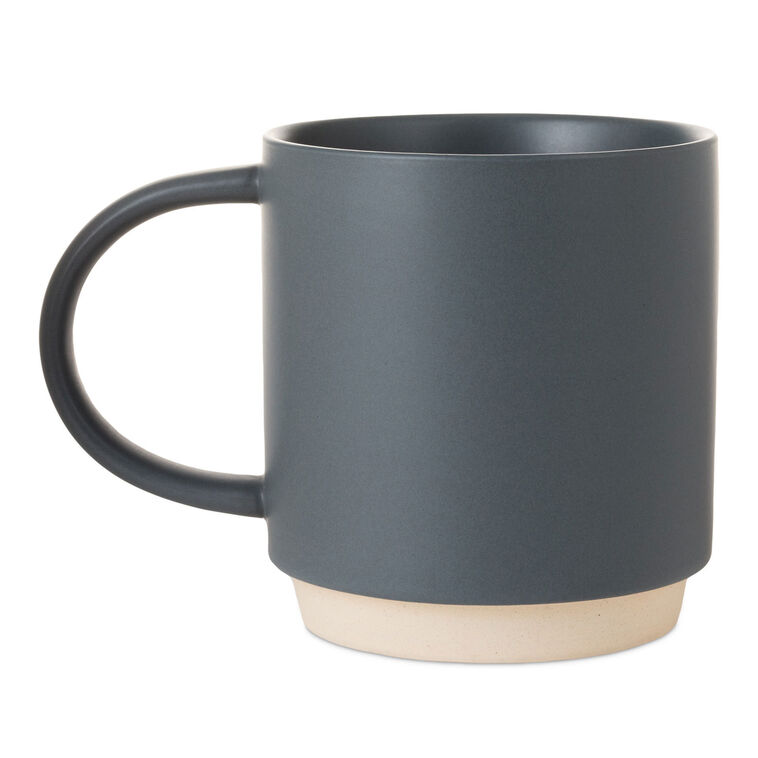 Blue-Gray Ceramic Mug With Funny Parenting Quote  image number 2