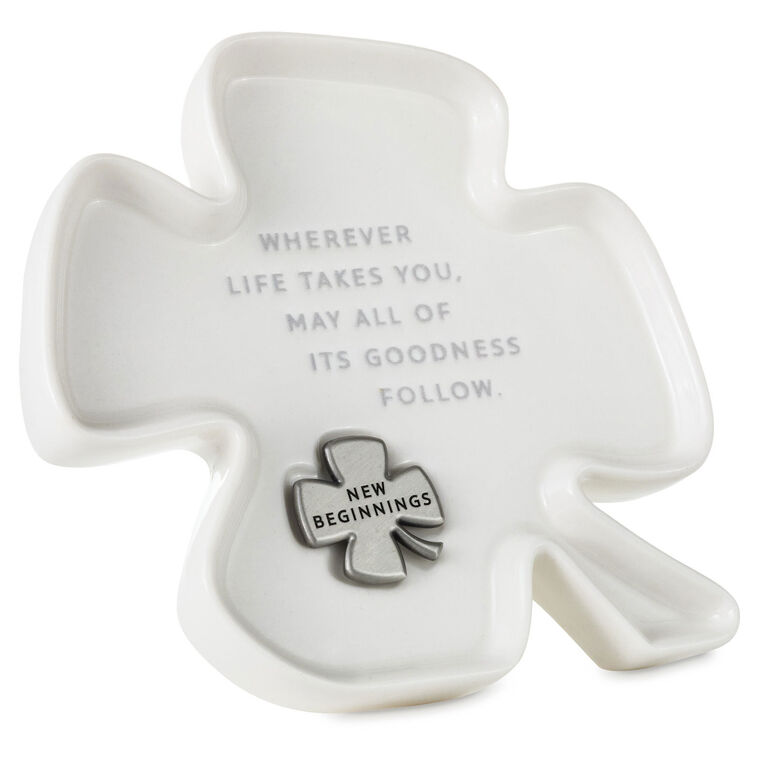 Clover-Shaped Trinket Dish With Token, , large image number 3