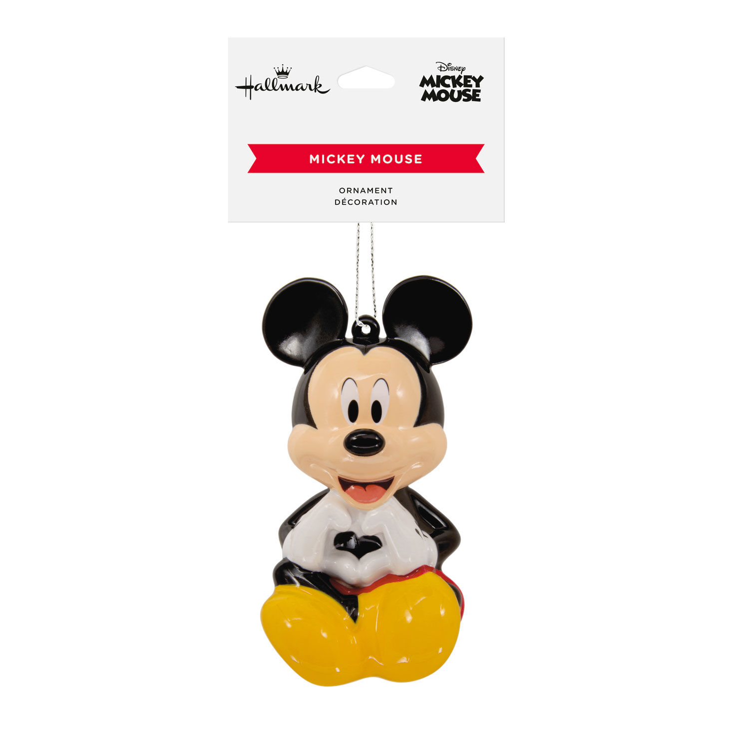 Mickey Mouse Heart Hands Ornament package front image number 5