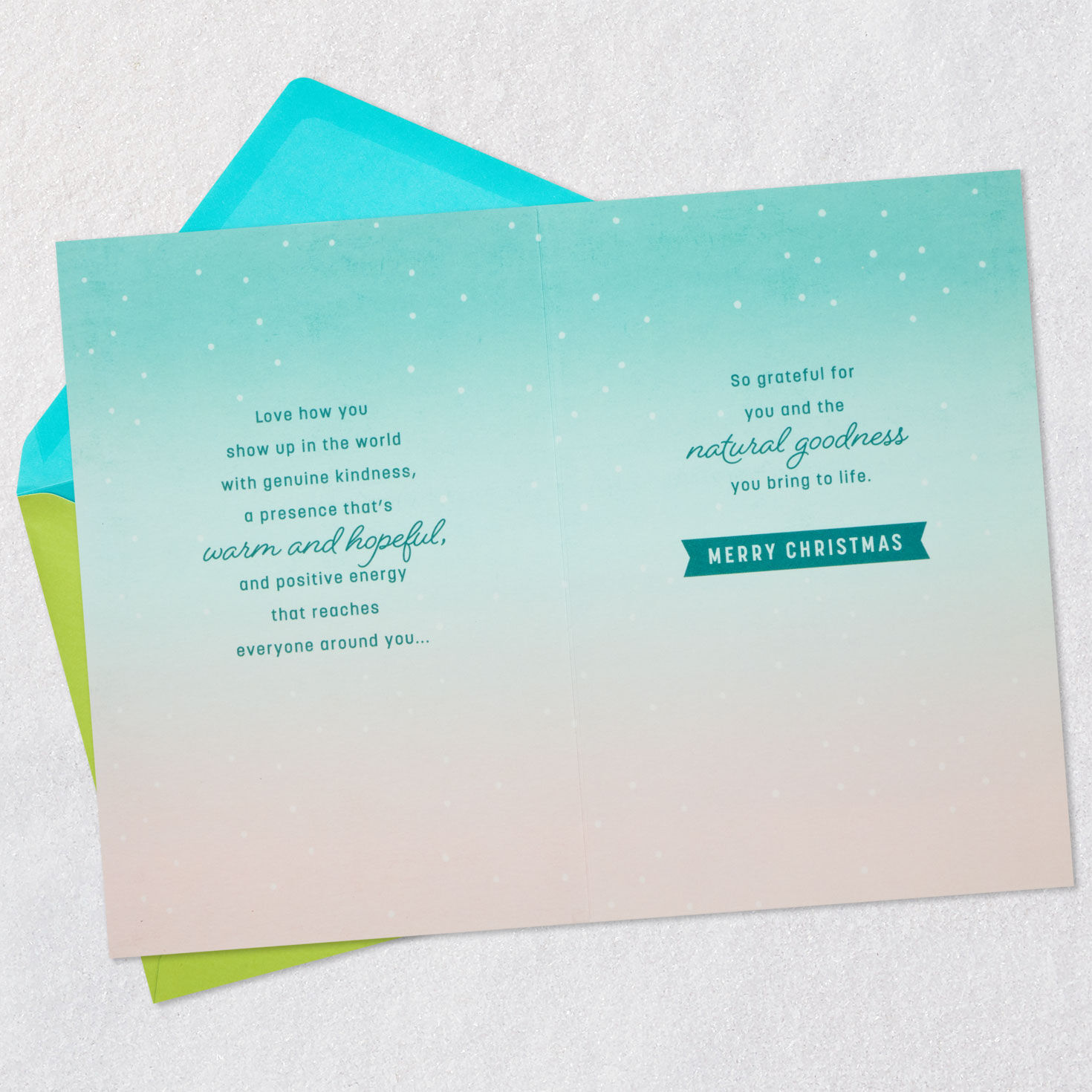 Winter Woodland Deer Christmas Card Open card with envelope image number 4