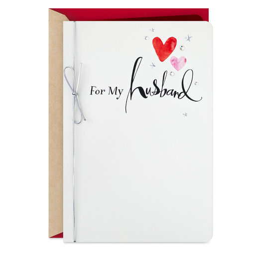 I'm Happier Because of You Valentine's Day Card for Husband, 