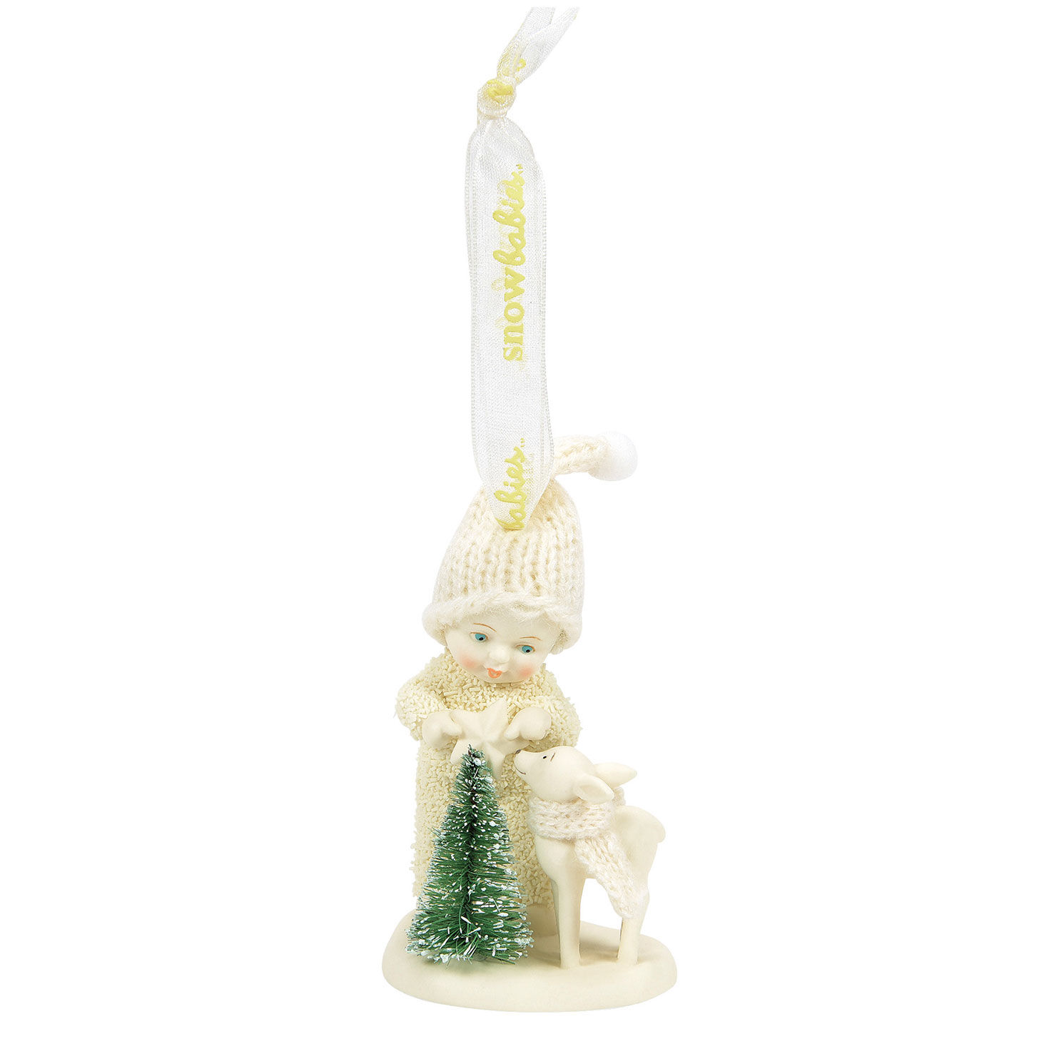 Snowbabies Place a Star on Top Ornament, 3.3"