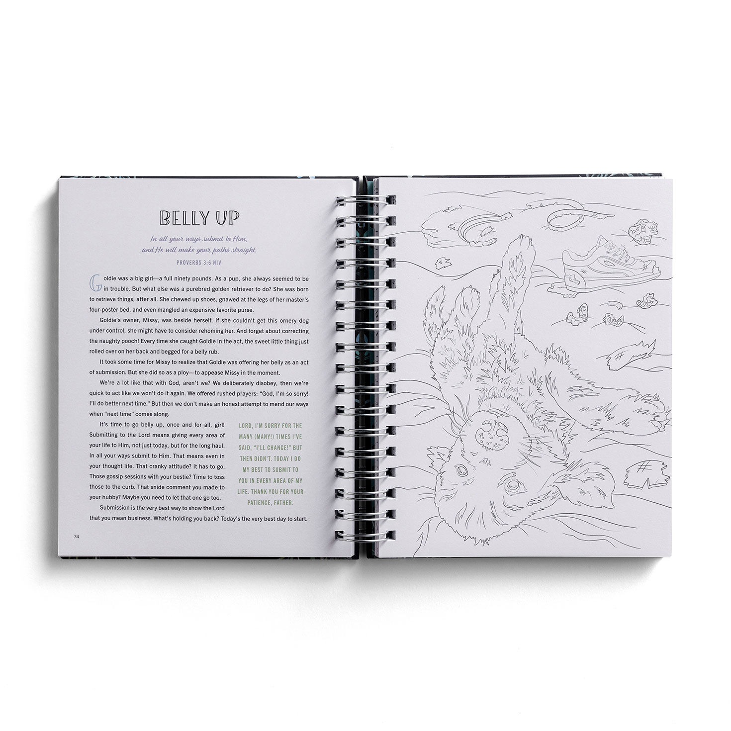 Be Still & Know Spiral Coloring Book inside spread image number 6