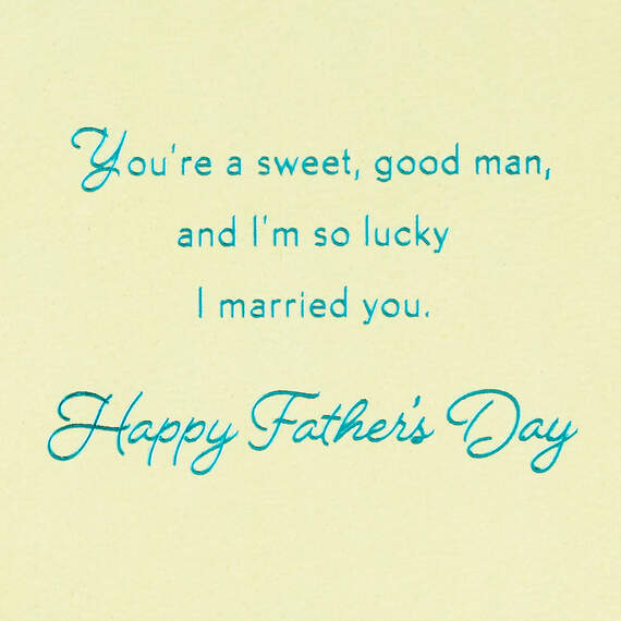So Lucky I Married You Father's Day Card for Husband, , large image number 3