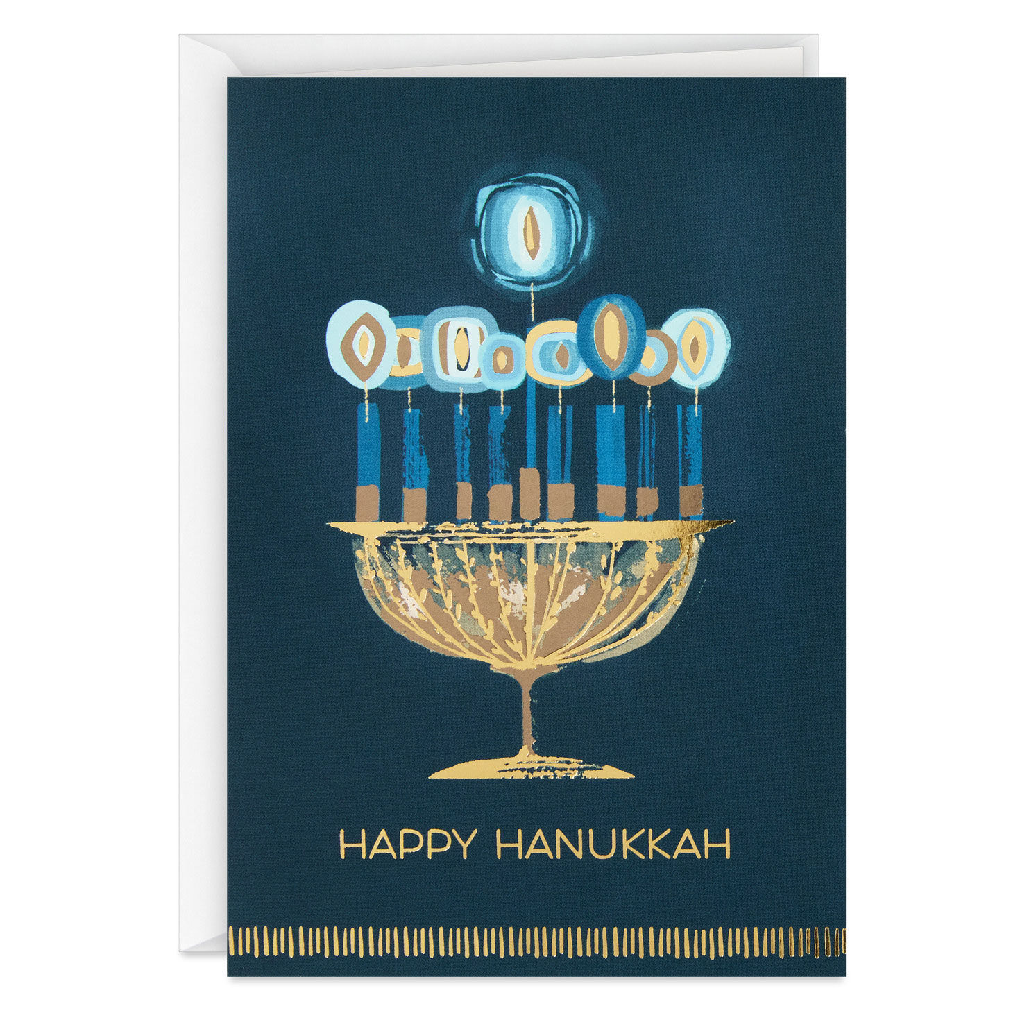 UNICEF Gold Menorah on Blue Boxed Hanukkah Cards, Pack of 12 for only USD 12.50 | Hallmark