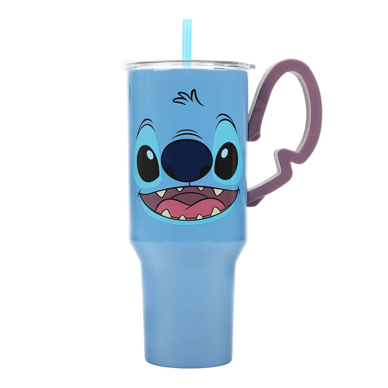 Bioworld Disney Stitch Insulated Tumbler With Handle, 40 oz.