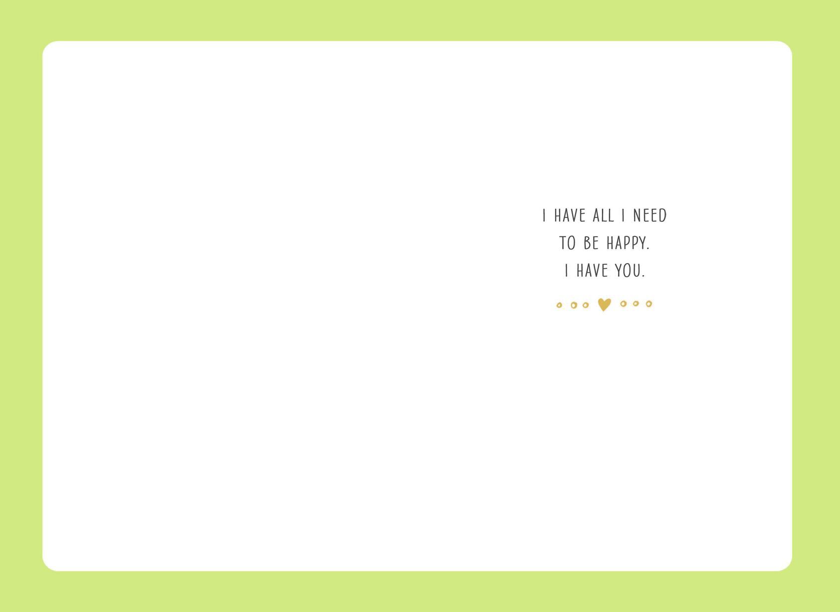 Two Snuggling Cats Romantic Love Card