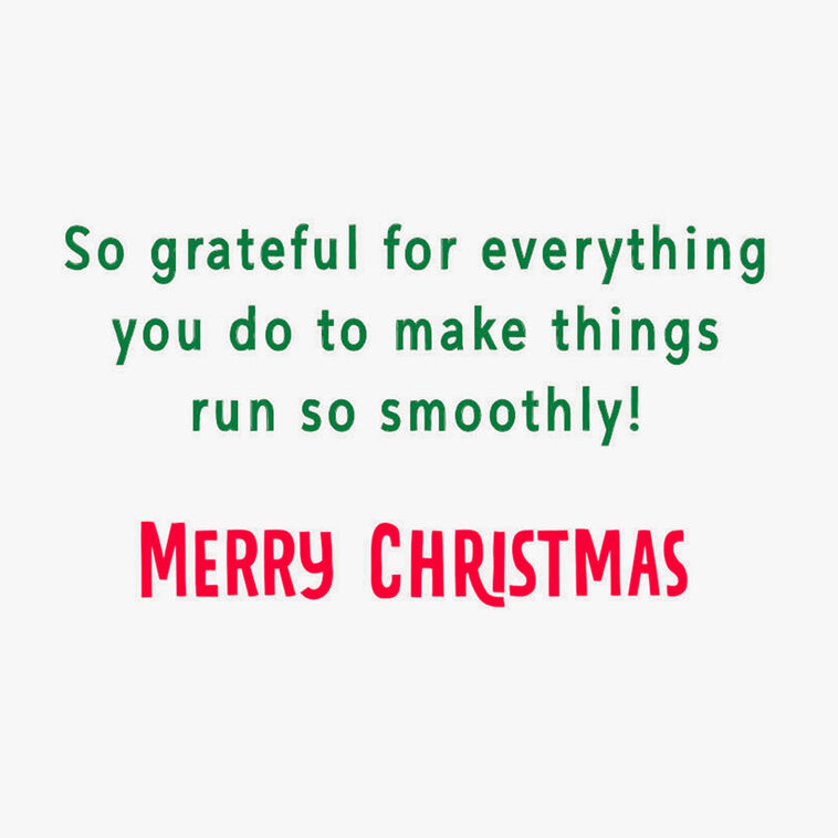 String of Lights Admin Appreciation Christmas Card Sentiment image number 2