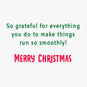 String of Lights Admin Appreciation Christmas Card Sentiment image number 2
