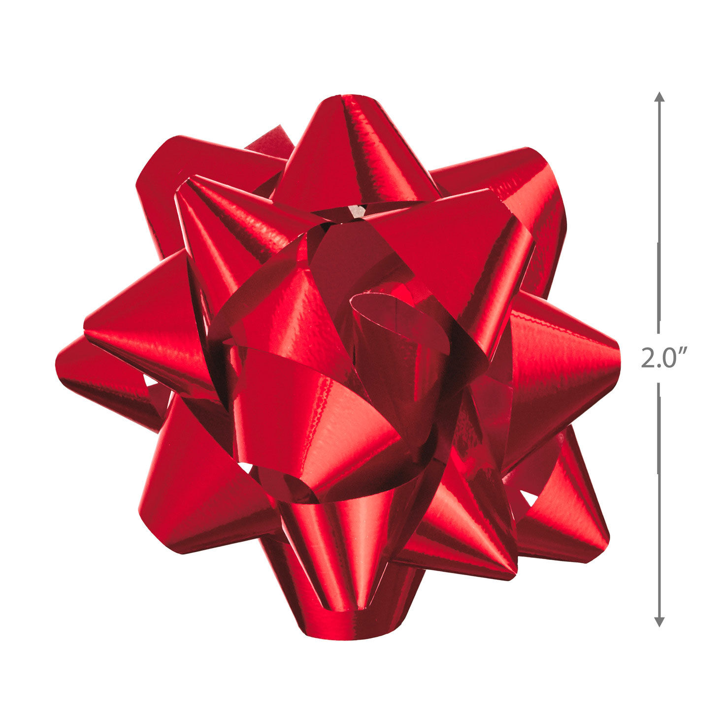 Bag of Assorted Mini Metallic Christmas Gift Bows measurement image number 2