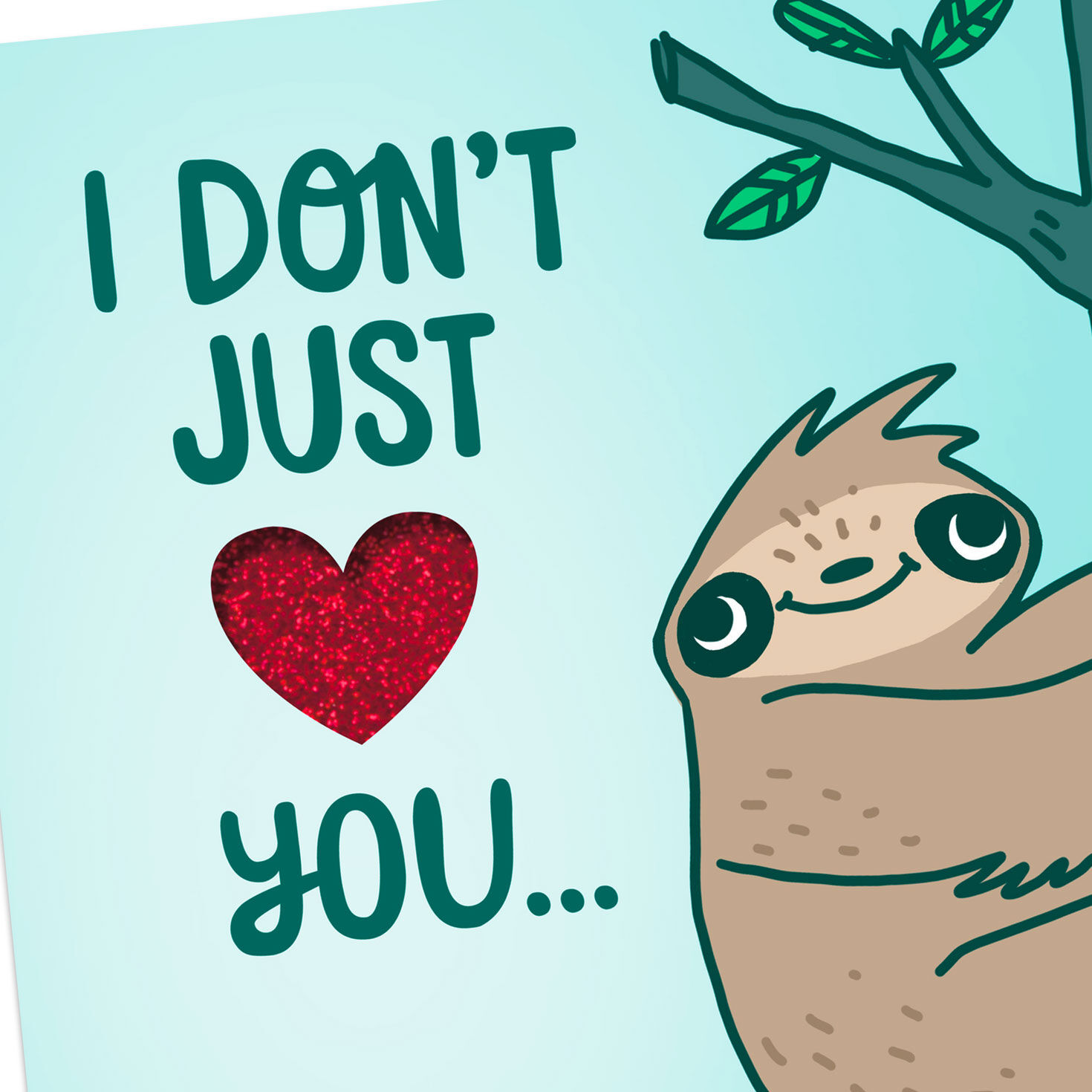 Jumbo I Huge Heart You Love Card, , large image number 3