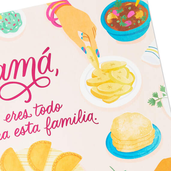 Jumbo You Make This Family Happy Spanish-Language Mother's Day Card for Mom, , large image number 4
