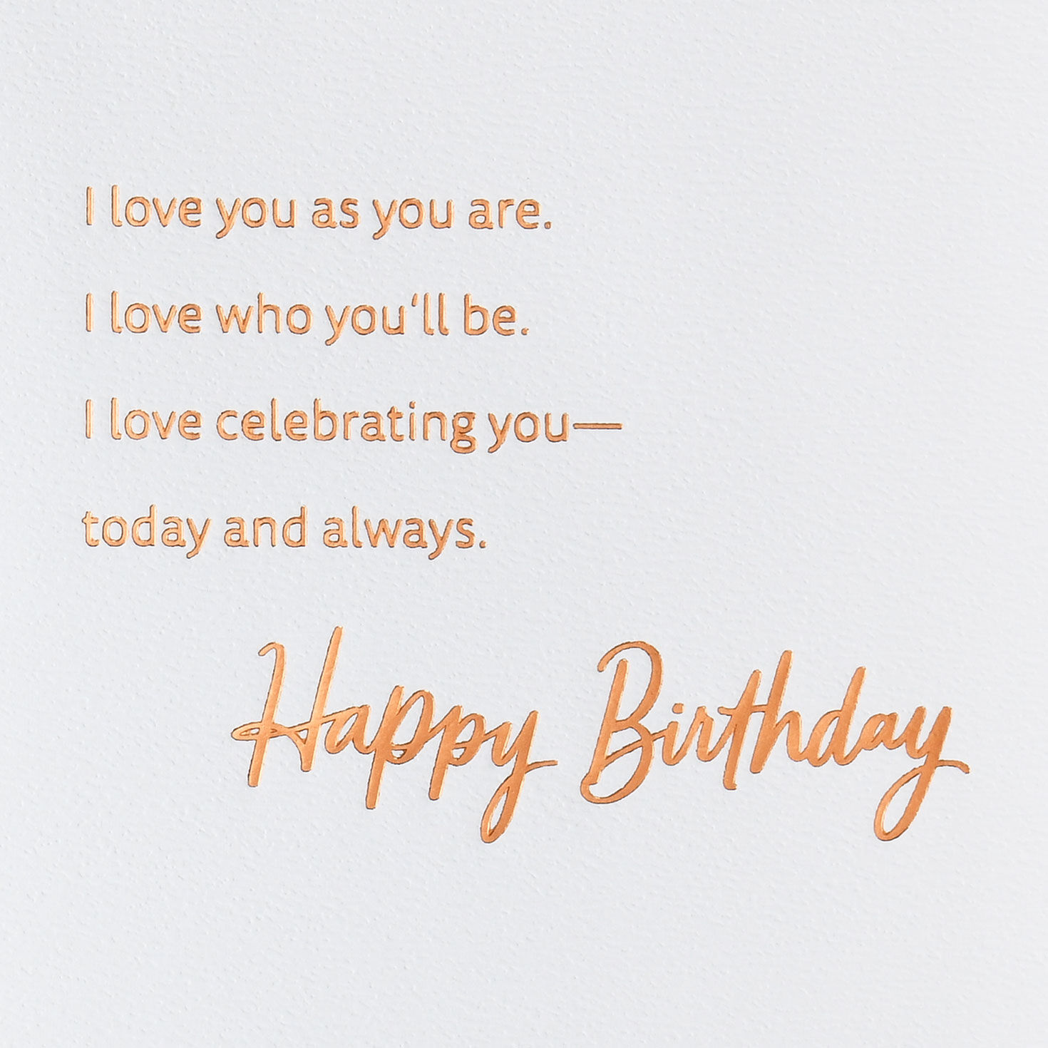 Purple and Orange Flowers Romantic Birthday Card for Her Sentiment image number 3