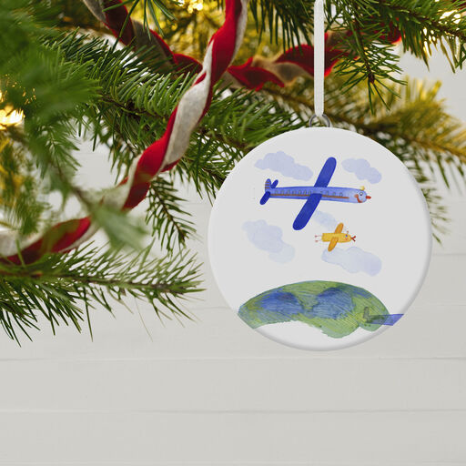 Design-Your-Own Round Personalized Photo Ceramic Ornament, 