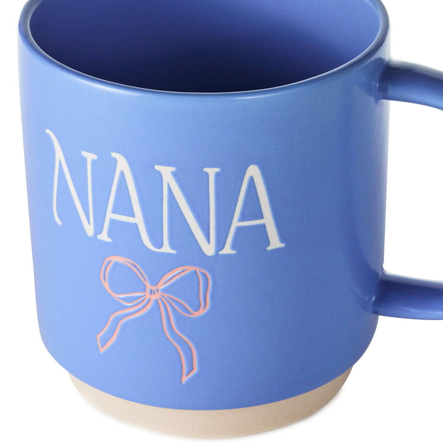 Nana Periwinkle Mug With Bow upclose view image number 3