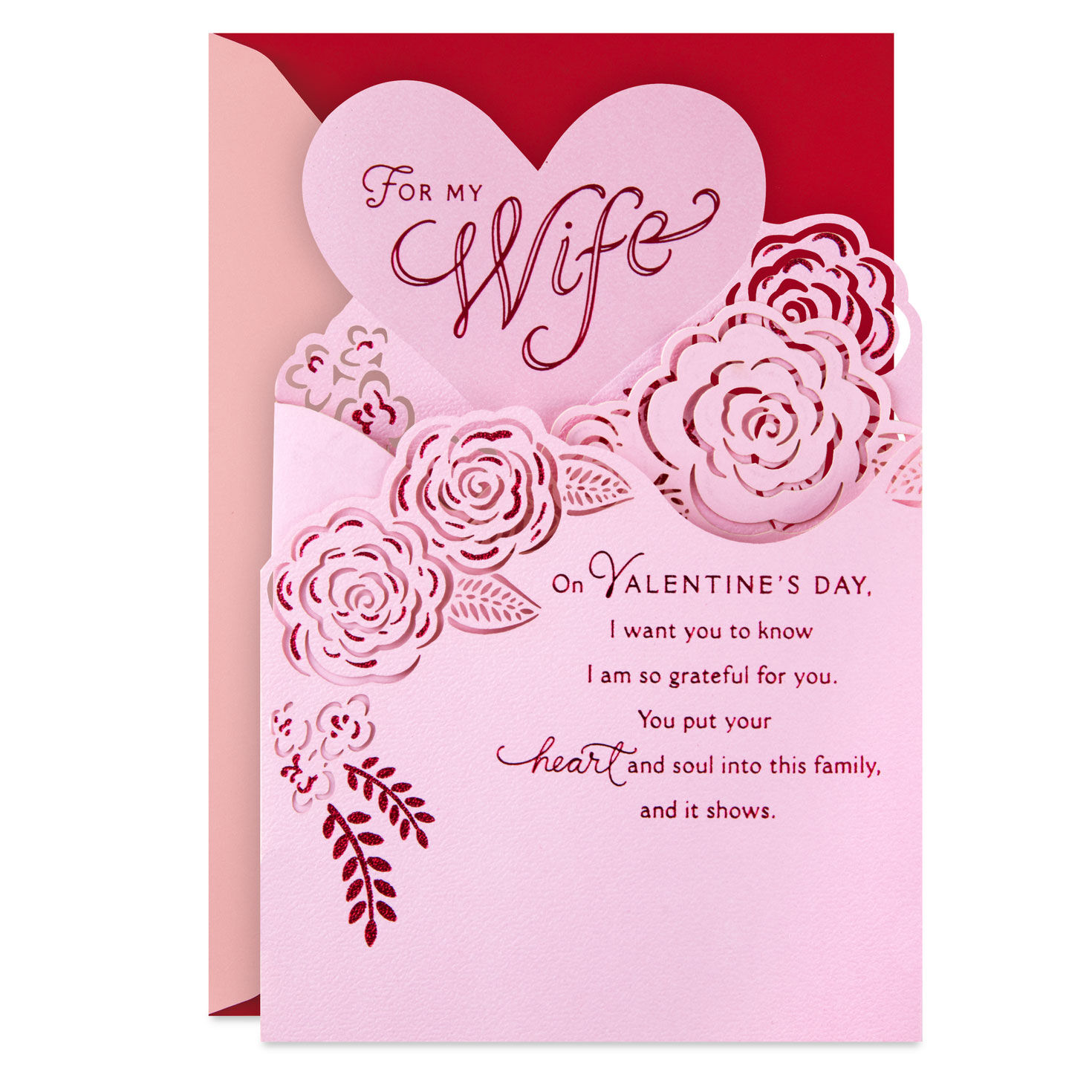 You're the Heart and Soul of It All Valentine's Day Card for Wife