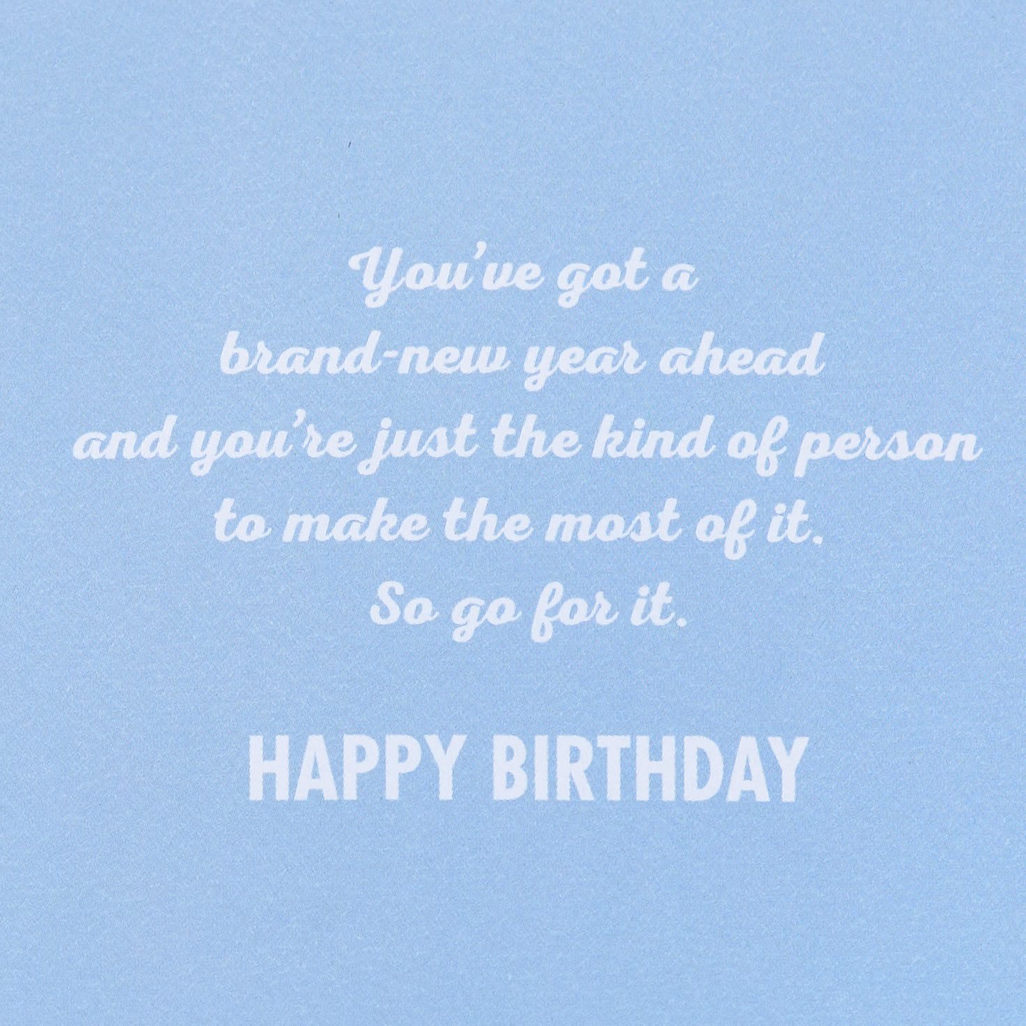 Make the Most of the Year Ahead Birthday Card, , large image number 2