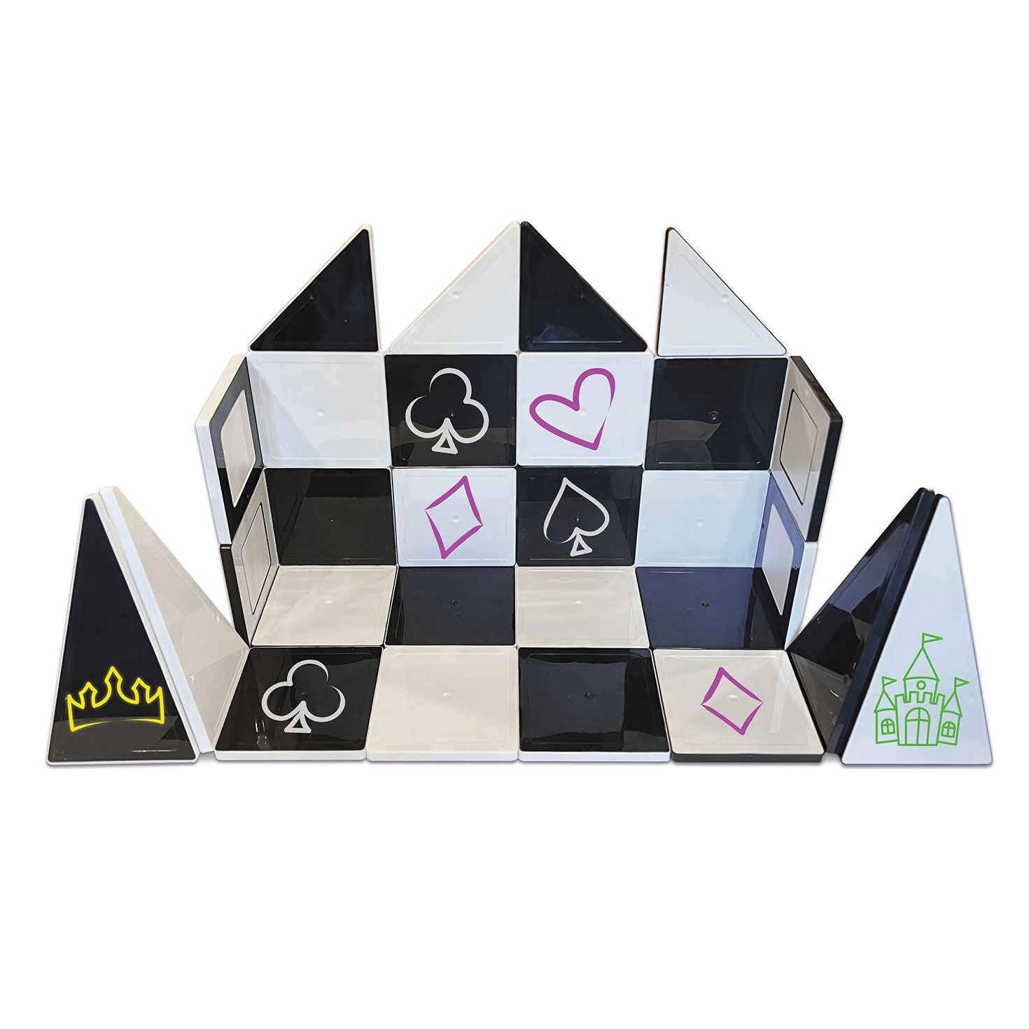 Crayola Black & White Doodle Magnetic Tiles Set, 35 pieces, , large image number 3