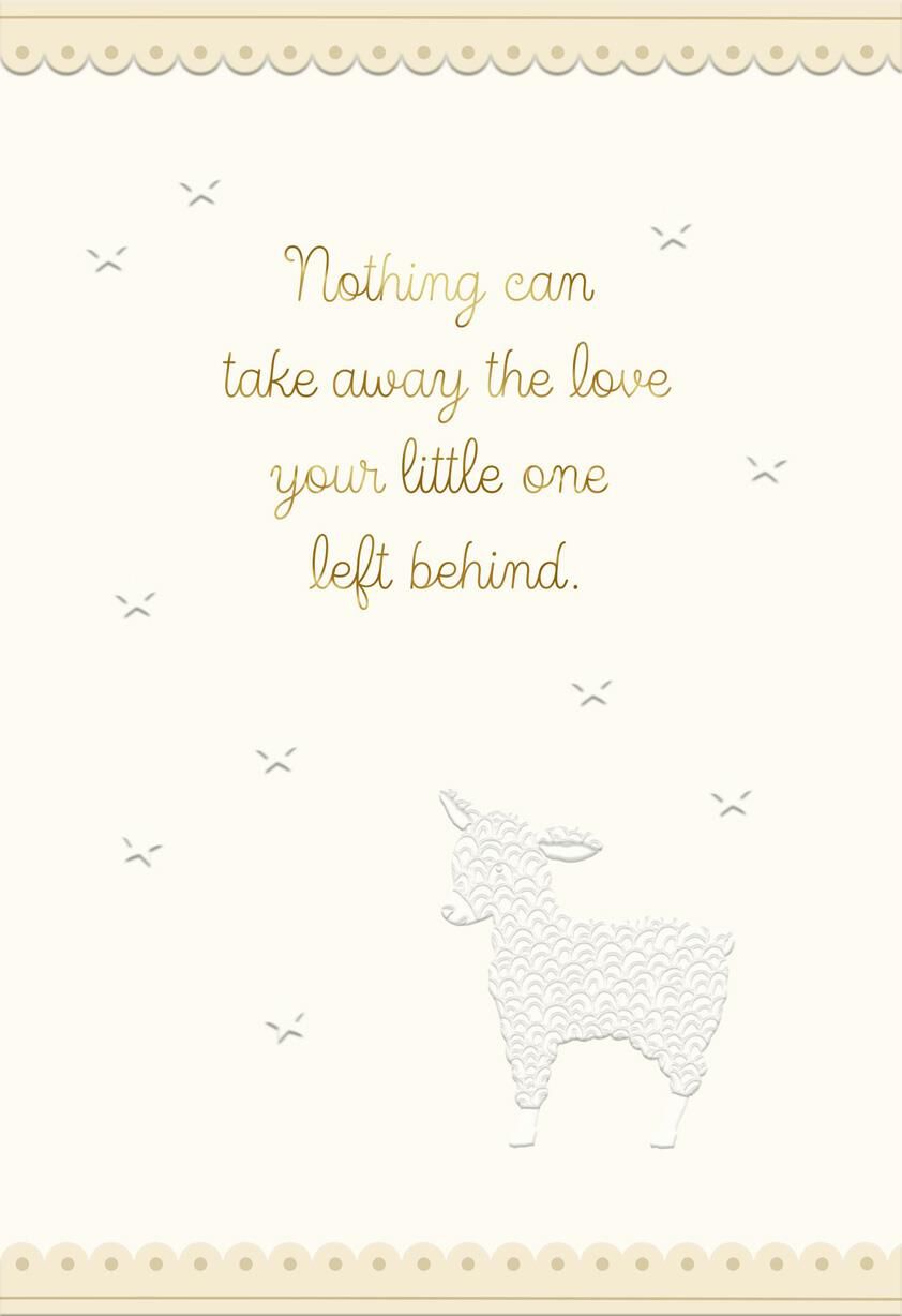 Lamb and Stars Loss of Your Child Sympathy Card