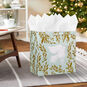 Dove on Light Green With Gold Vines XL Gift Bag In use image number 2
