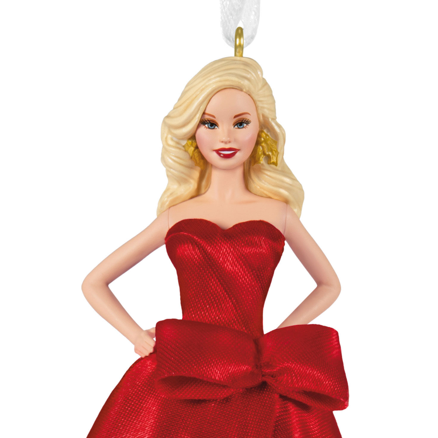 2026 Holiday Barbie Keepsake Ornament closeup view image number 5