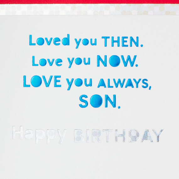 Love You Then, Now and Always Birthday Card for Son, , large image number 2