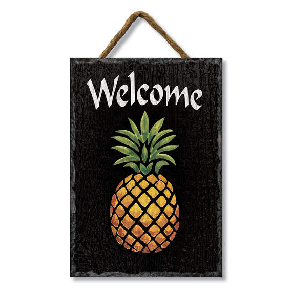 My Word! Pineapple Welcome Sign, 8x11.25, , large image number 1