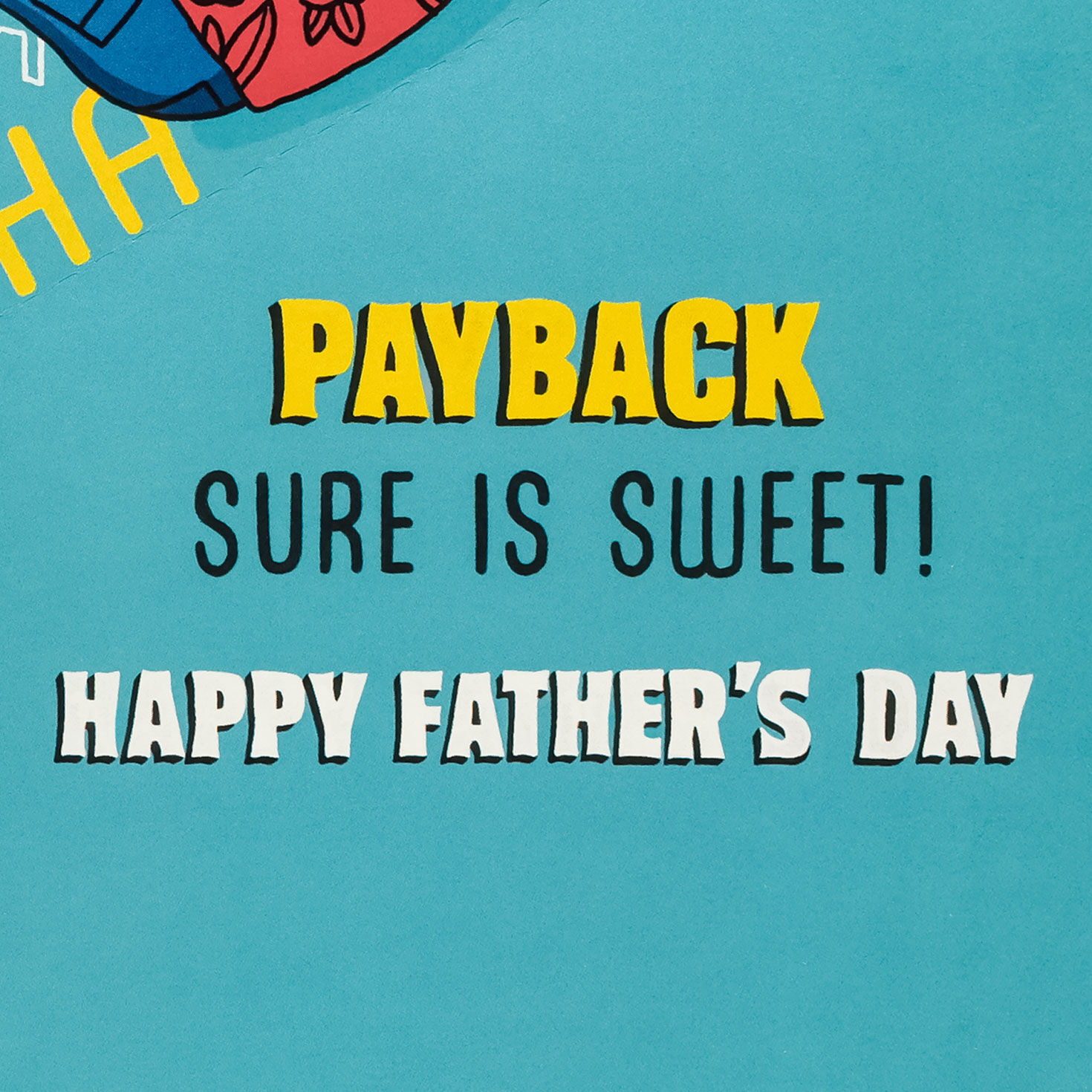 Laughing Cats Funny Father's Day Card sentiment image number 3