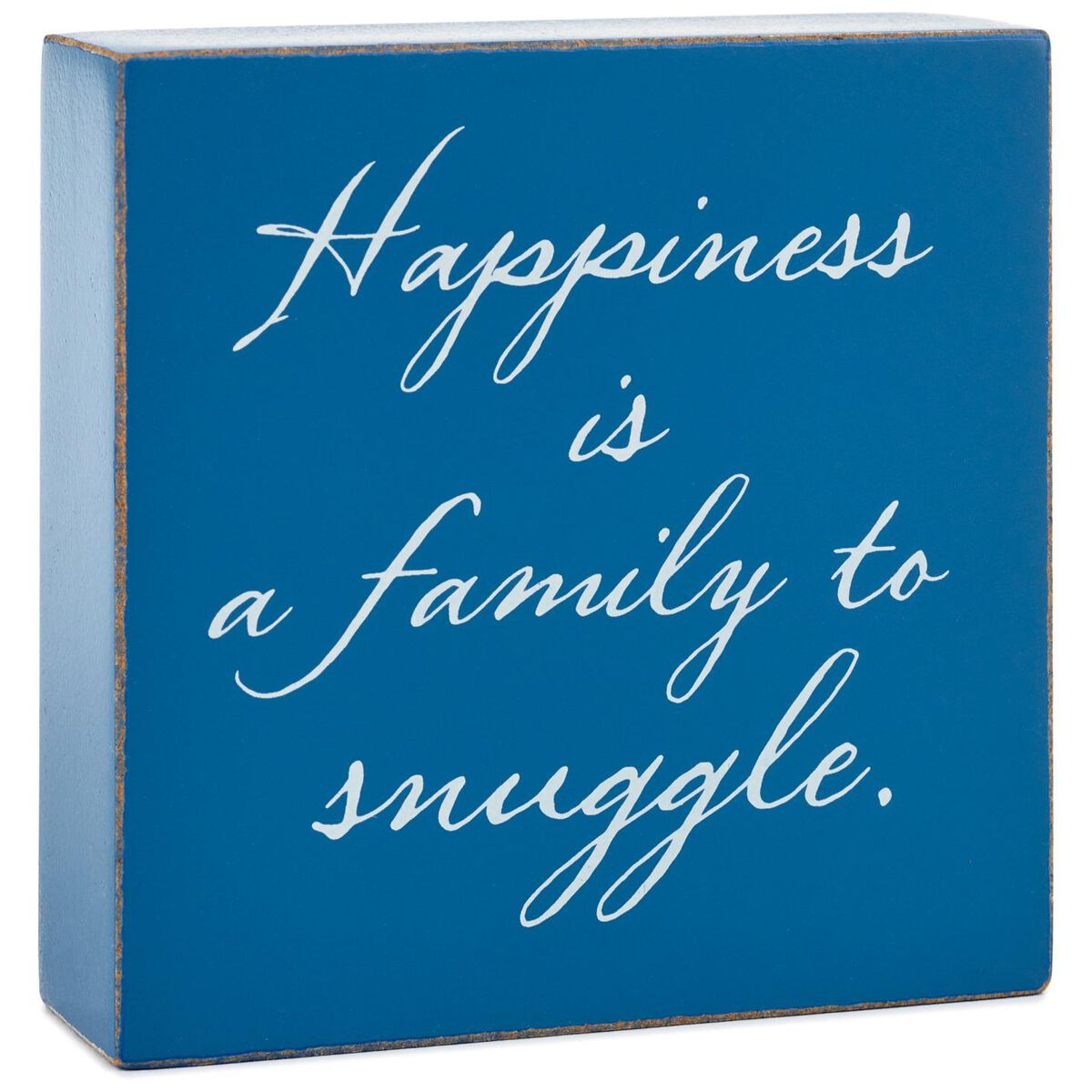 Happiness Is Family Wood Quote Sign, 3.75x3.75 Plaques & Signs Hallmark