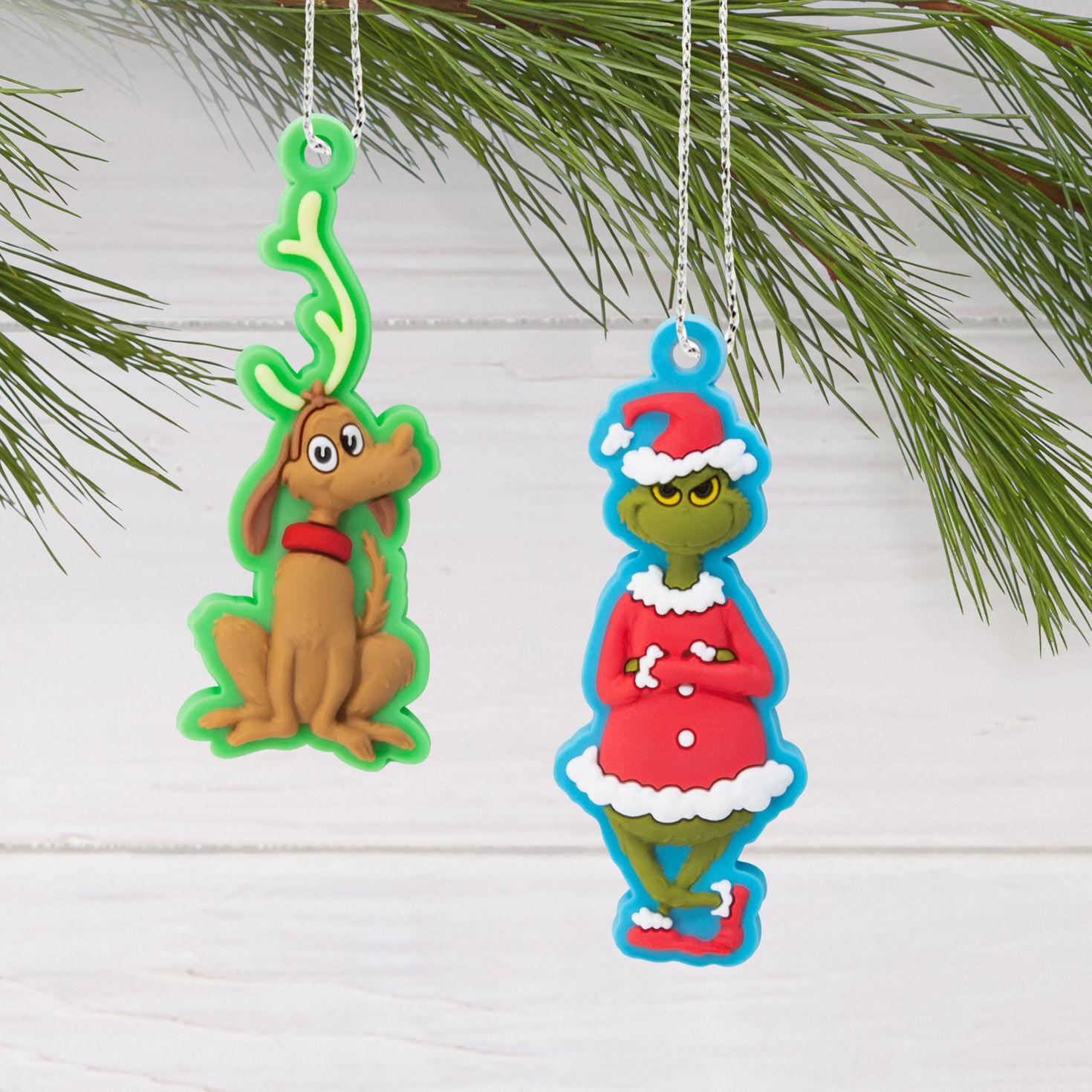Mini Dr. Seuss's How the Grinch Stole Christmas!™ Hallmark Tree Topper and Ornaments, Set of 5 for only USD 16.49 | Hallmark