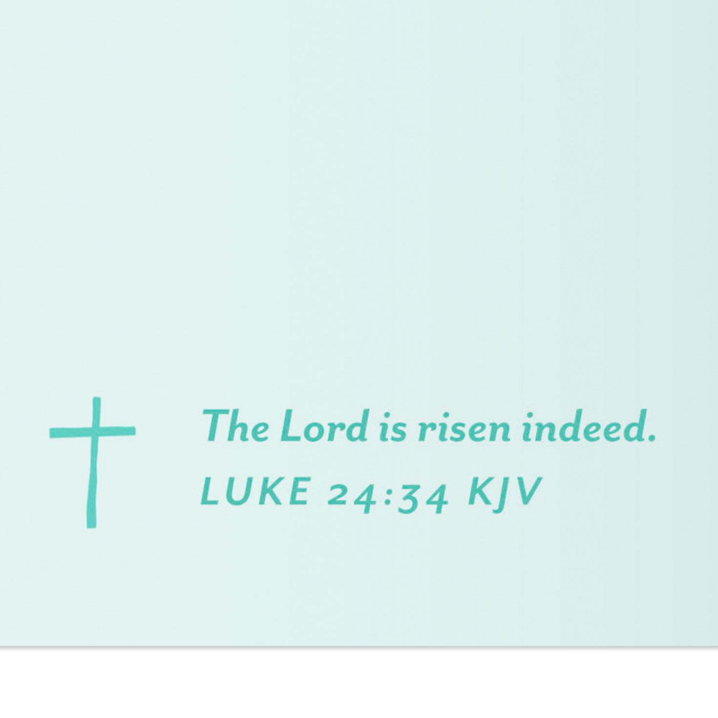 Peach and Mint Green Floral Easter Card scripture image number 3