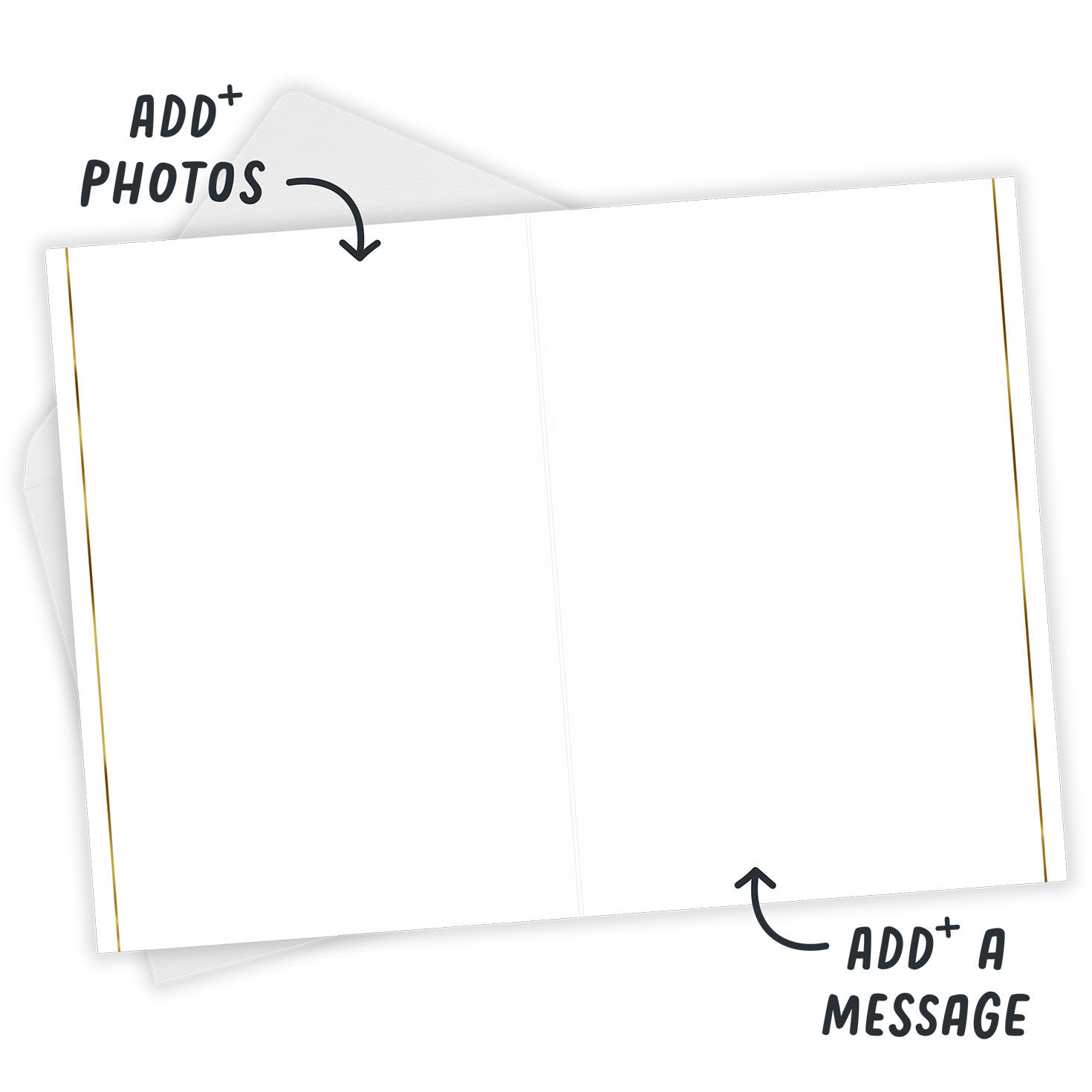 Personalized Watercolor Purple Flowers Card, , large image number 3