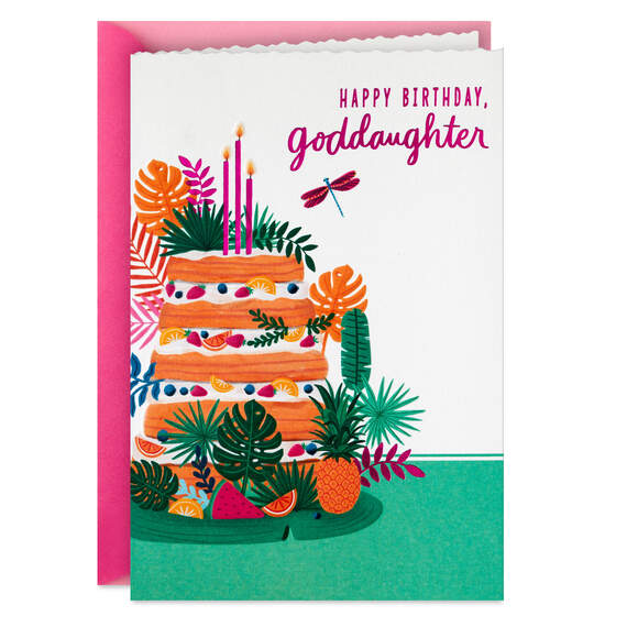 Unique and Wonderful Birthday Card for Goddaughter